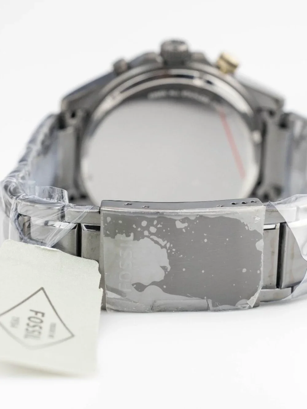 Fossil PR2121 Chronograph Gunmetal NWT Quartz Analog Men's Watch New Battery